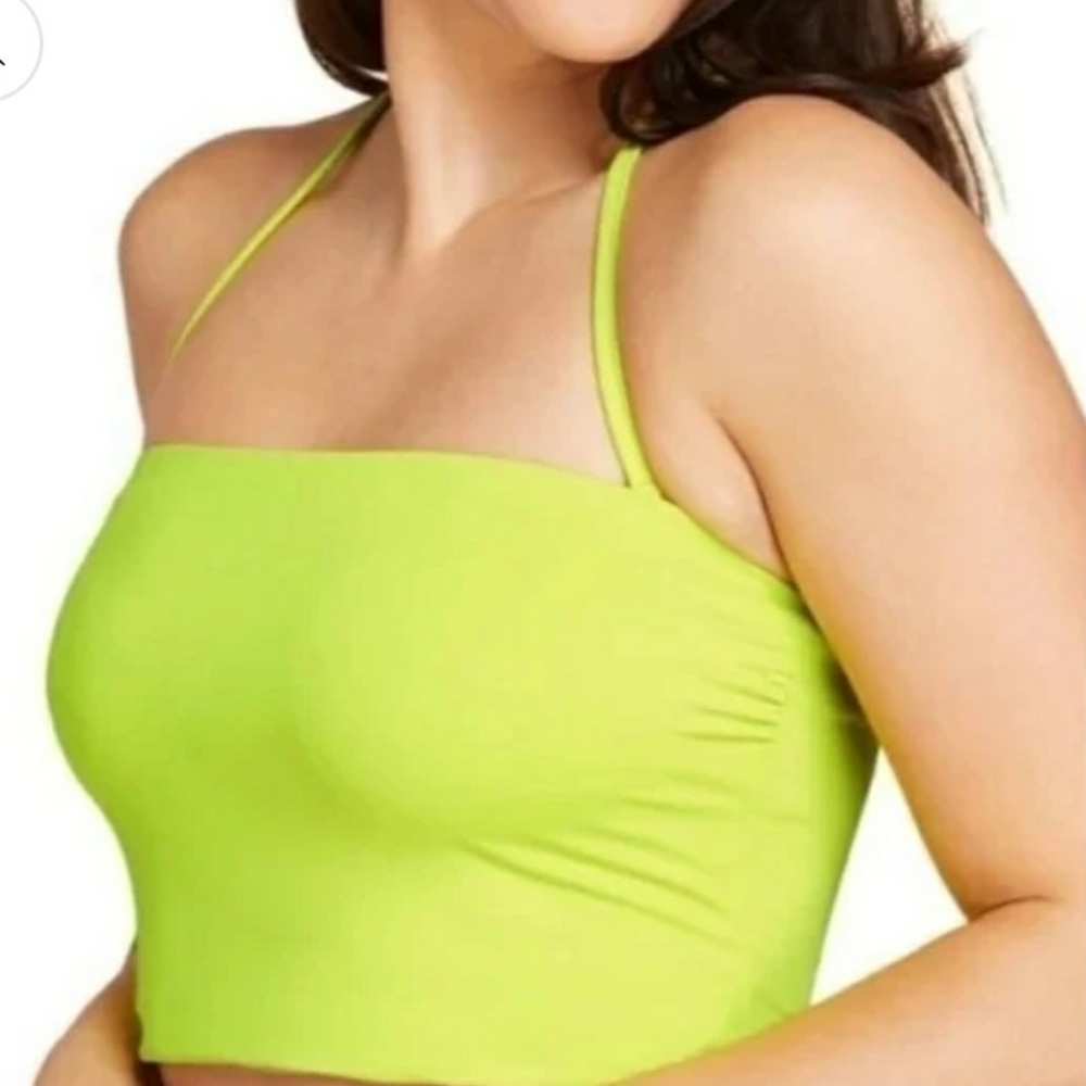 Andie Swim Aruba Top Neon Lemon Small